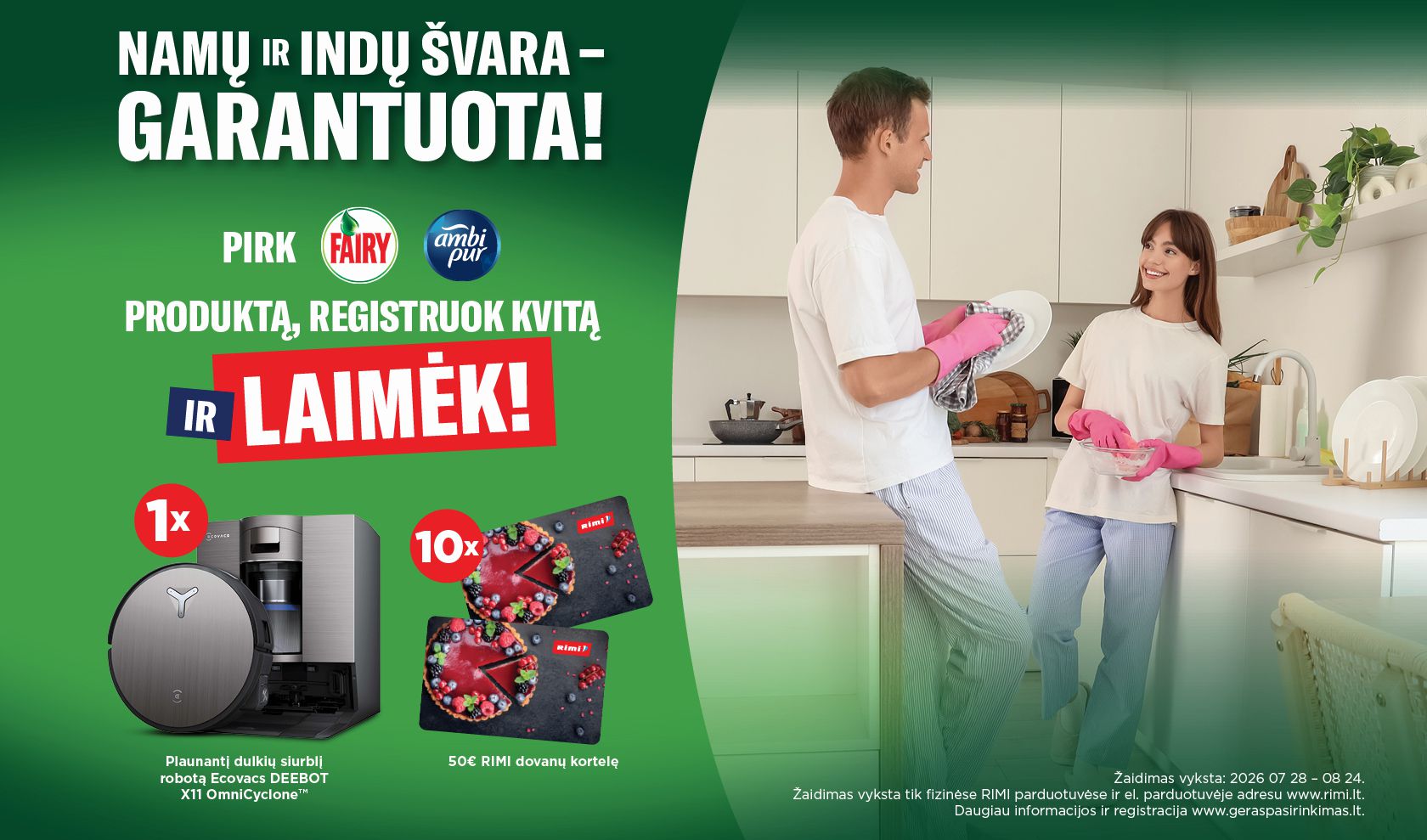Namų ir indų švara - garantuota!